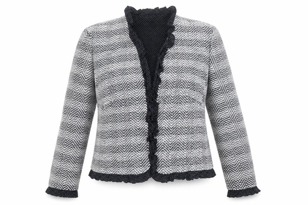 Escada Women's Multicoloured Tweed Blazer Size 34