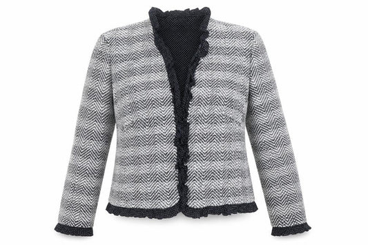 Escada Women's Multicoloured Tweed Blazer Size 34
