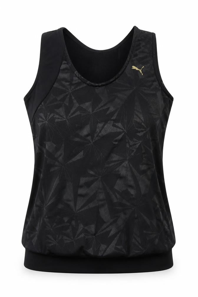 Puma Women's Black Tank Top - Size 10, Stretch