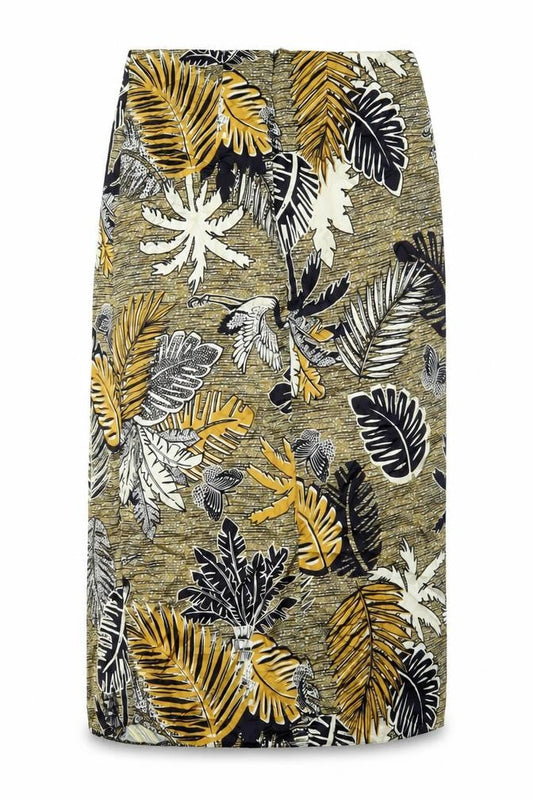 Women's Multicoloured Floral Midi Pencil Skirt