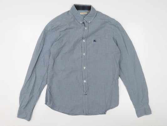 Burberry Brit Men's Blue Check Shirt, Size L, Button-Up
