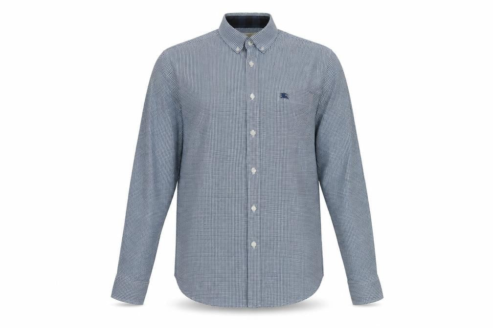 Burberry Brit Men's Blue Check Shirt, Size L, Button-Up