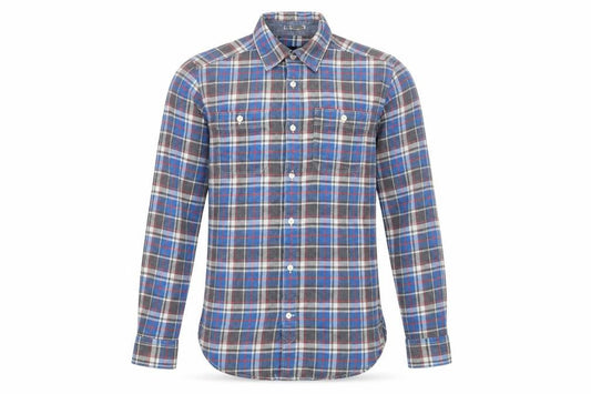 Gap Men's Blue Plaid Button-Up Shirt XS Long Sleeve