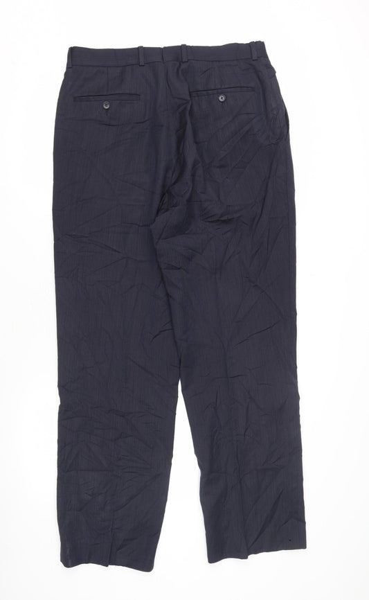 Austin Reed Men's Blue Wool Trousers 34R