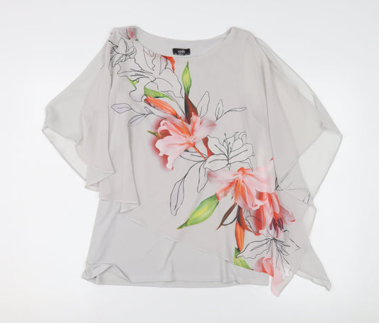Wallis Women's Multicoloured Floral Tunic Blouse S