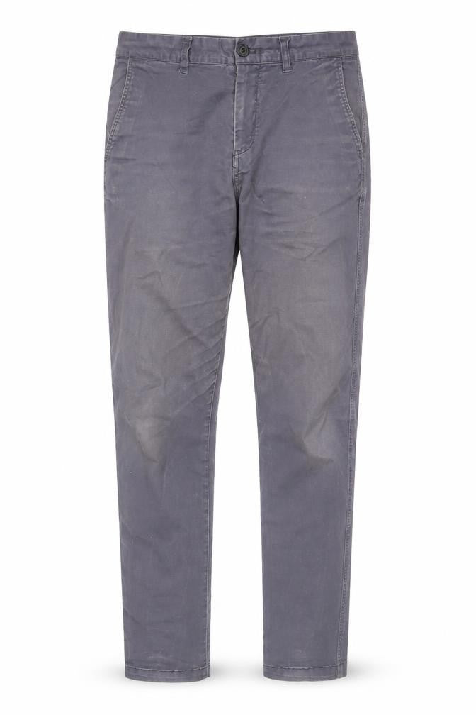 H&M Men's Grey Slim Fit Chino Trousers L