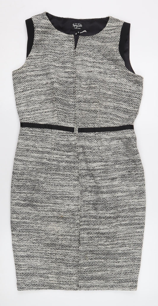 Per Una Speziale Women's Grey Sheath Dress Size 10