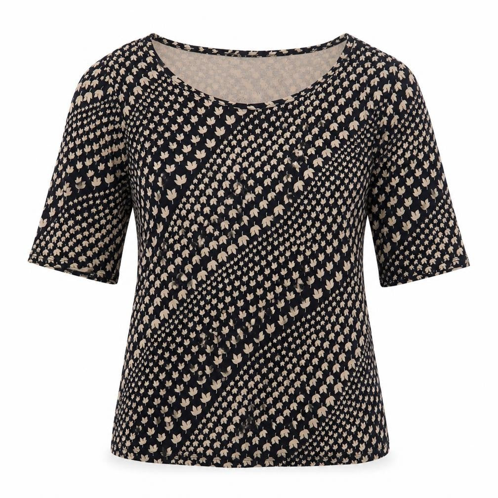 Marks & Spencer Women's Black Beige Blouse Size 8