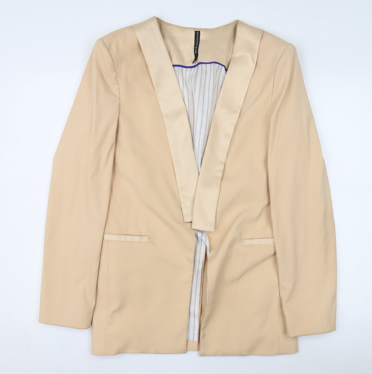 W118 by Walter Baker Women's Beige Blazer L Large