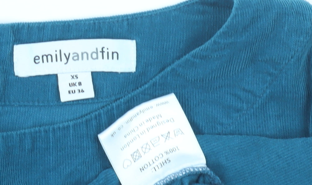 Emily and Fin Women's XS Blue Shift Dress