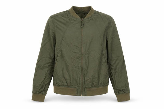 H&M Women's Green Bomber Jacket Size 8