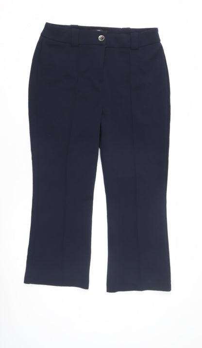 Next Women's Blue Straight Leg Trousers Size 14