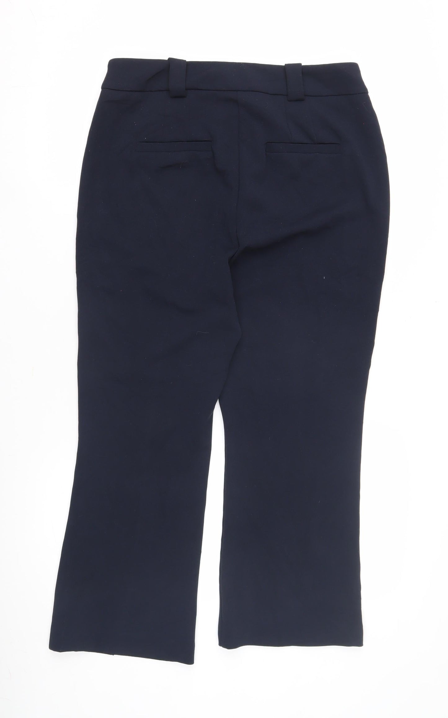 Next Women's Blue Straight Leg Trousers Size 14