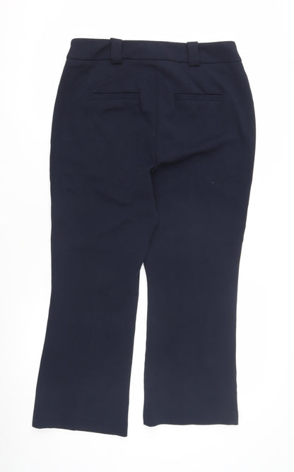 Next Women's Blue Straight Leg Trousers Size 14