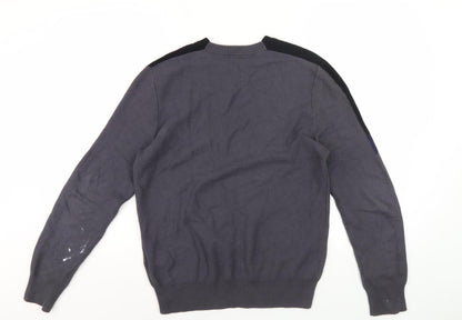 Diesel Men's Grey Graphic Print Pullover, S