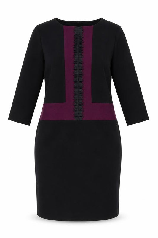 Winser London Women's Black Sheath Dress Size S