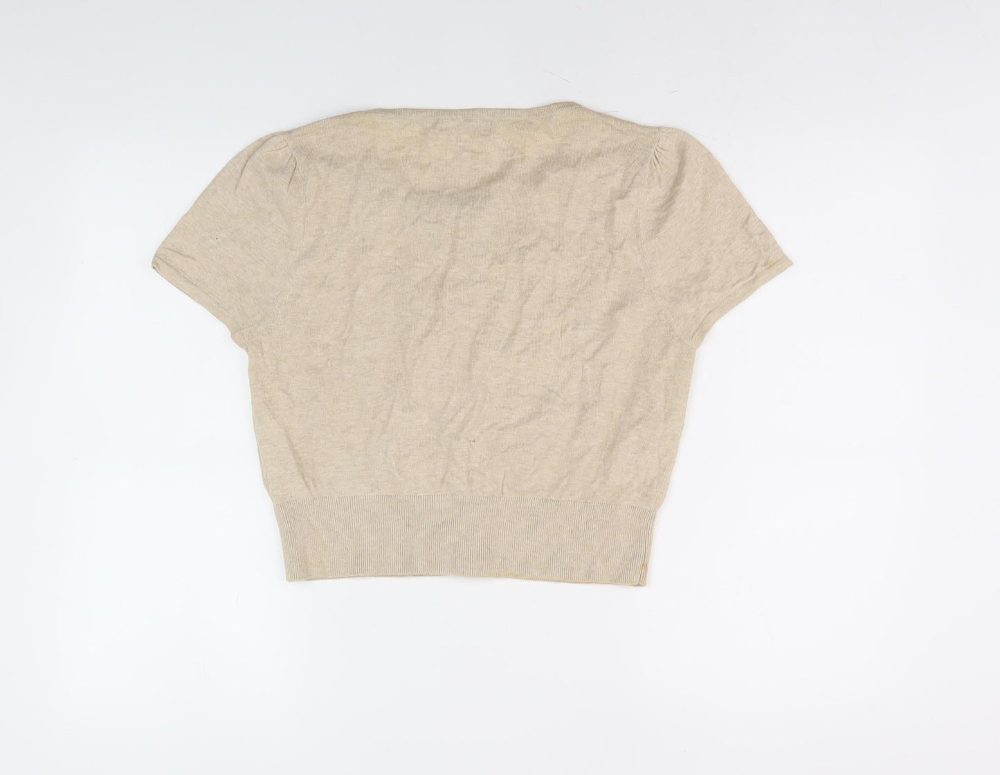 South Women's Beige Cardigan - Size 16