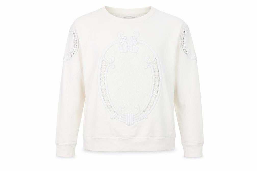 Zara Women's White Pullover Jumper, Size M