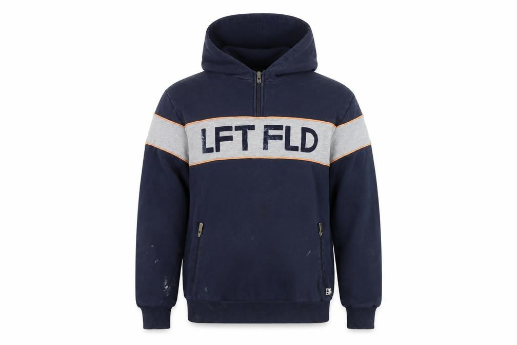 Left Field Men's Blue XL Hooded Basic Jacket