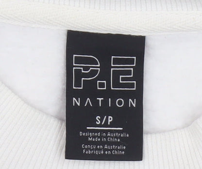 P.E Mens Nation White Pullover S Casual Jumper