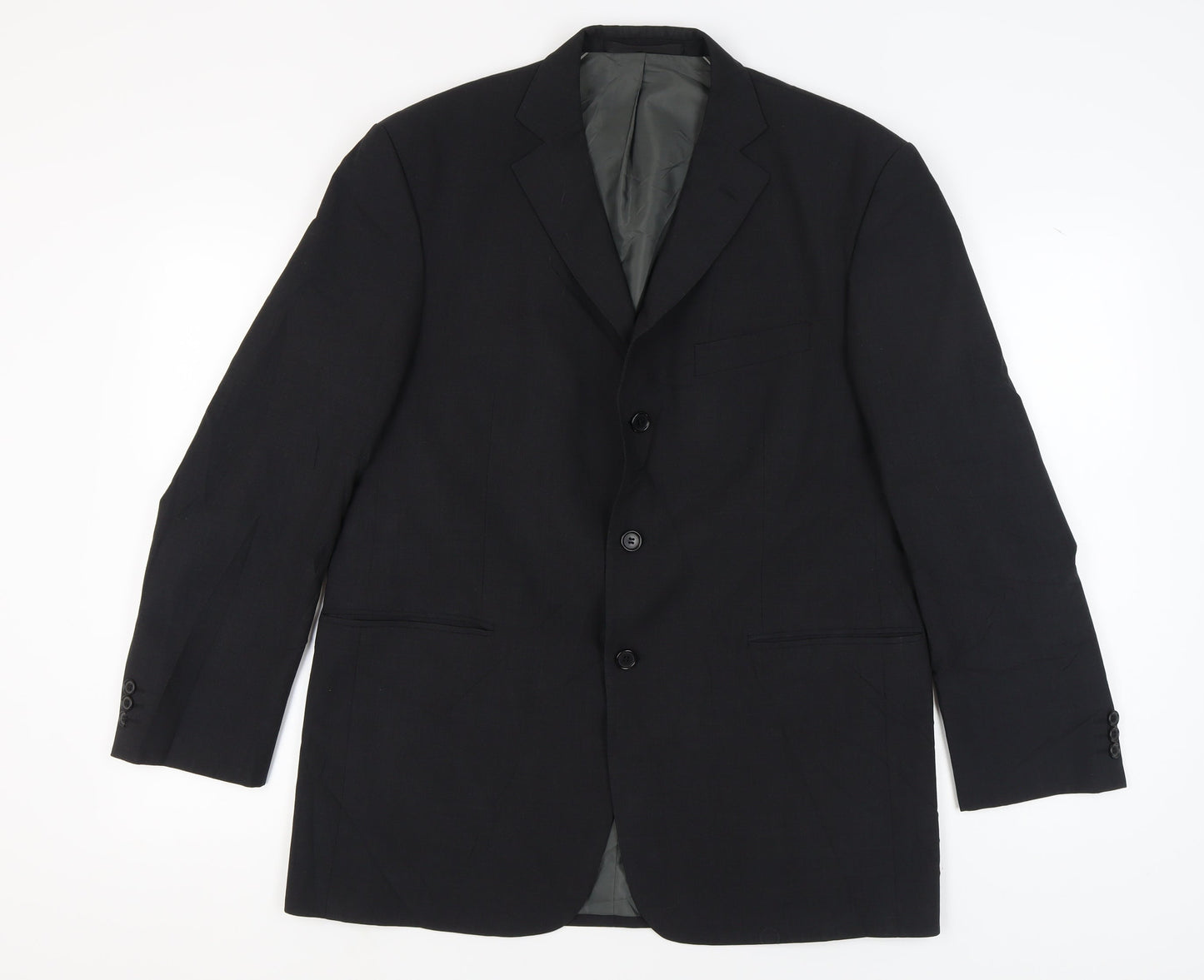 Marks and Spencer Men's Black Wool Blend Blazer 42R