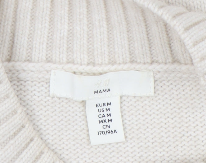 H&M Women’s Ivory Knit Pullover Jumper M