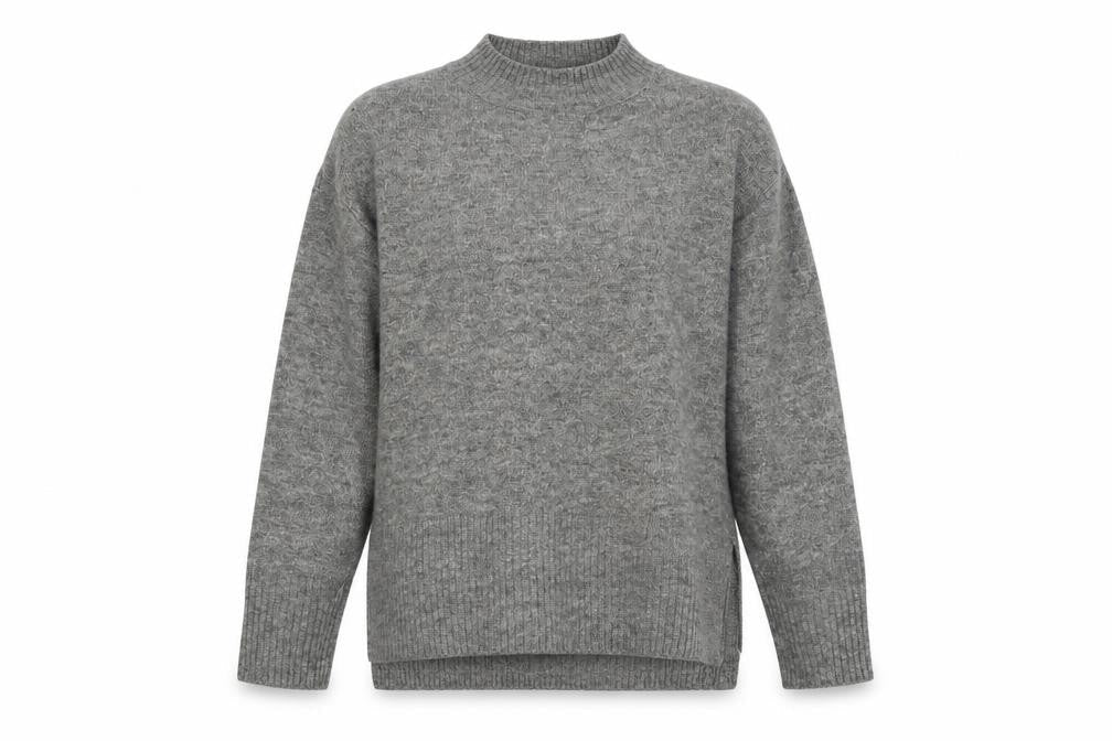 H&M Women's Grey Pullover Round Neck Jumper, XS