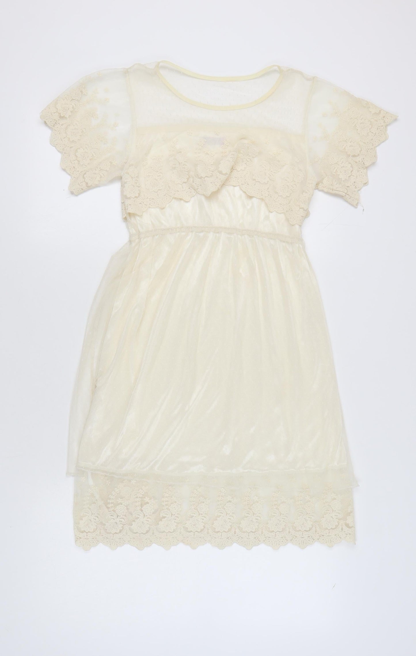 Lily J London Women's Ivory A-Line Dress M