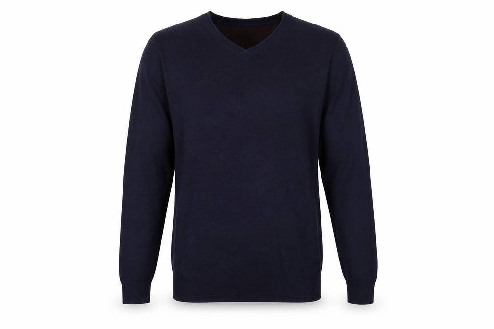 Industrialize Men's Blue V-Neck Pullover Jumper M