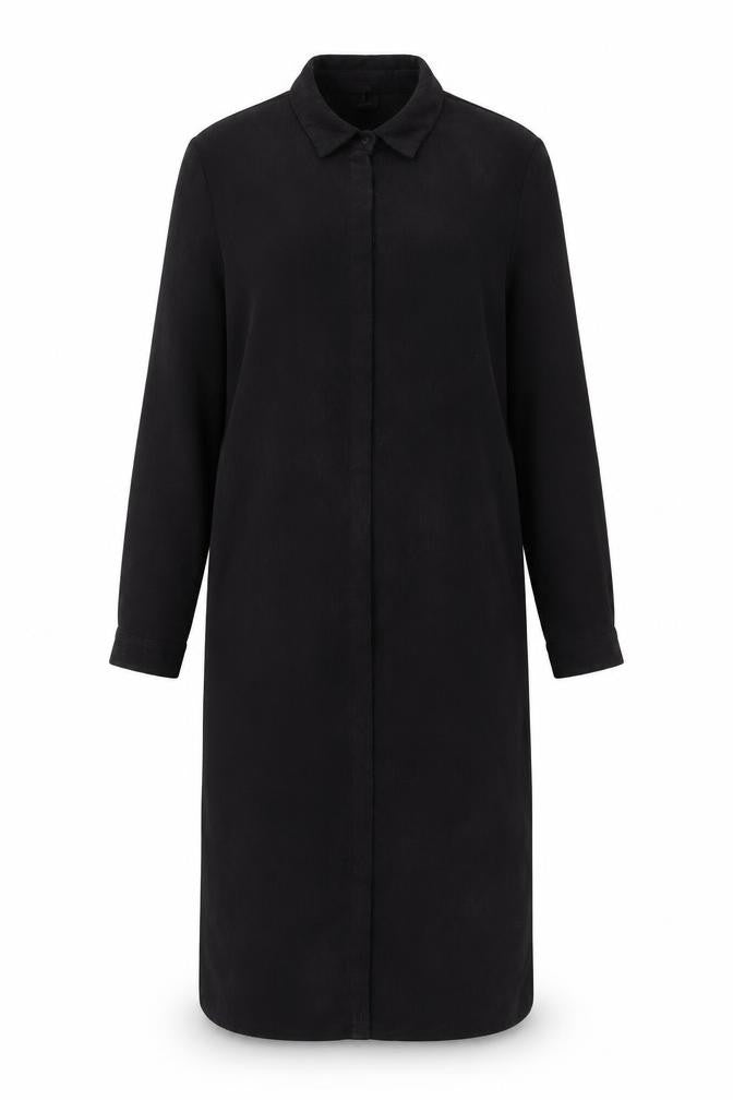 Topshop Women's Black Collared Shirt Dress - Size 12