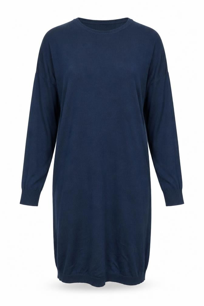ABACI Women's Blue Long Sleeve Shift Dress S/M