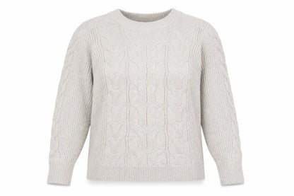 Marks & Spencer Women's Beige Cable-Knit Jumper, L