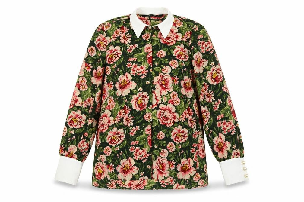 Zara Women's Floral Multicoloured Blouse Size 5