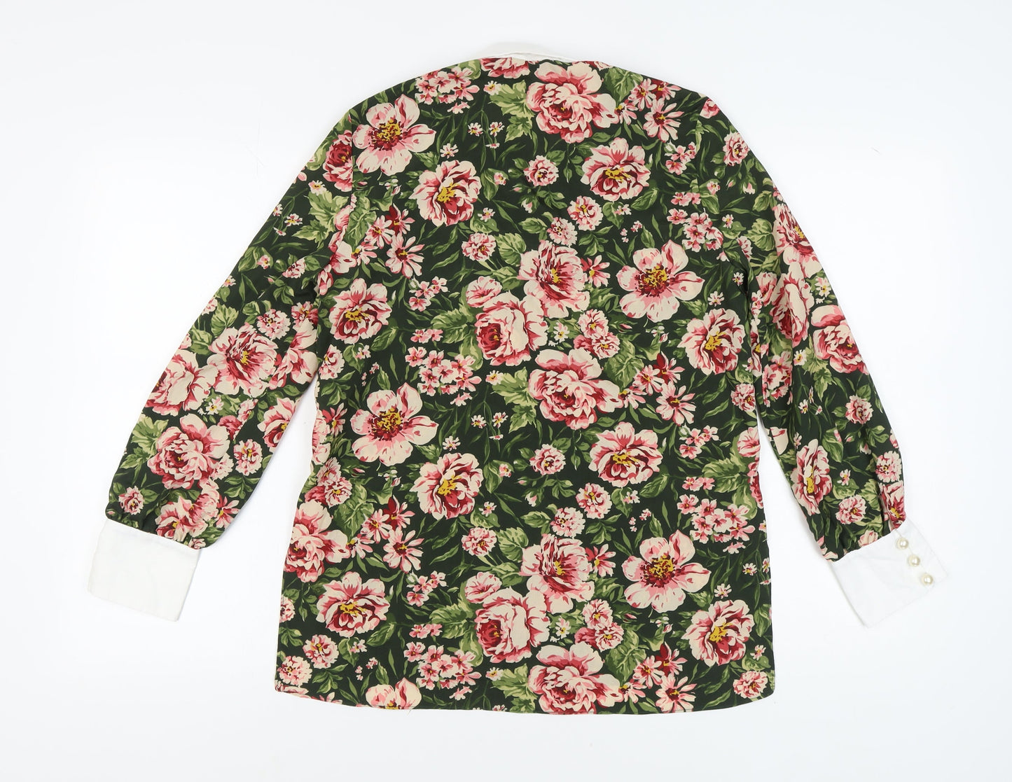 Zara Women's Floral Multicoloured Blouse Size 5
