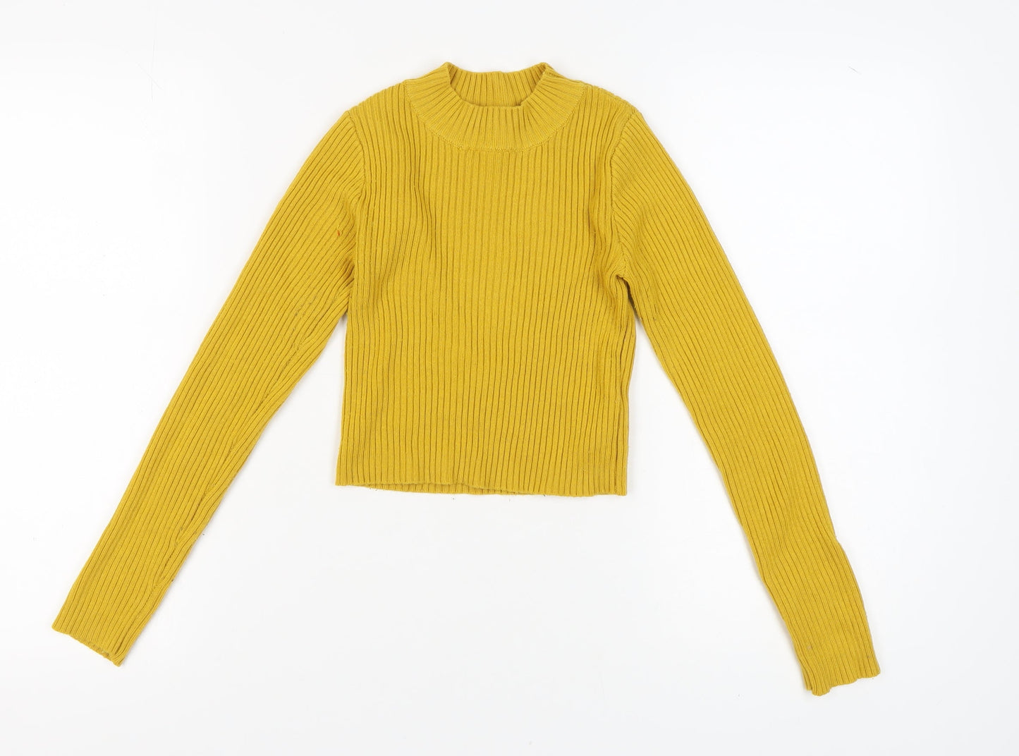 Topshop Women's Yellow Pullover Jumper, Size 8