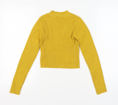 Topshop Women's Yellow Pullover Jumper, Size 8