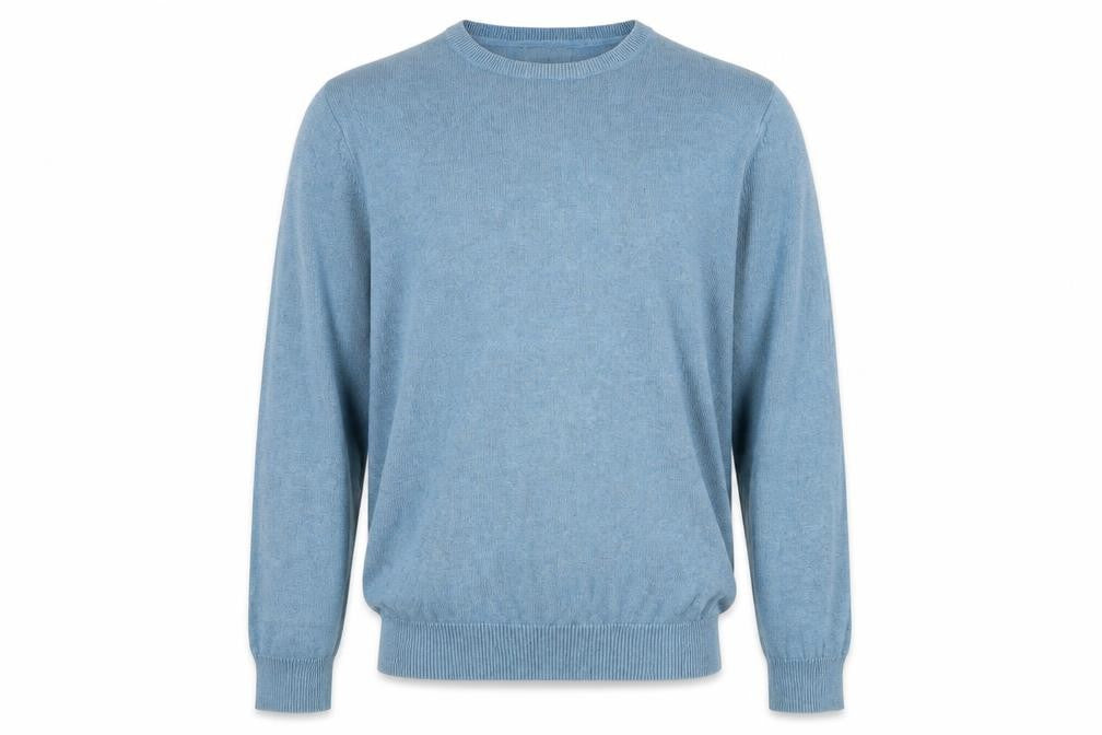Marks & Spencer Men's Blue Cotton Pullover Jumper L