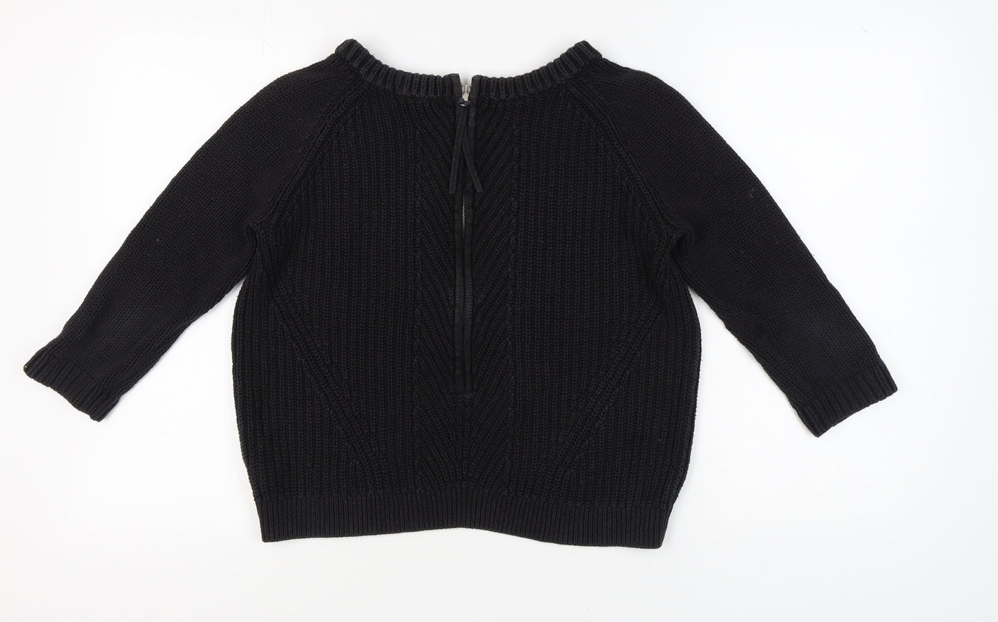 Next Women's Black Round Neck Pullover Jumper Size 6