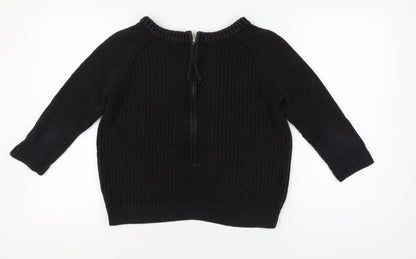 Next Women's Black Round Neck Pullover Jumper Size 6