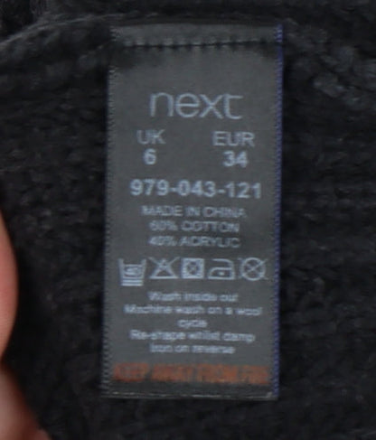 Next Women's Black Round Neck Pullover Jumper Size 6