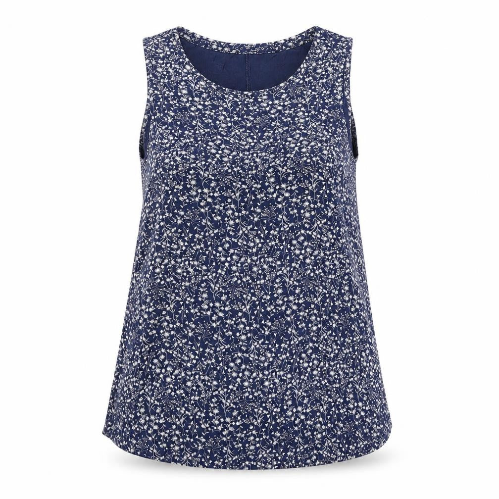 Old Navy Womens Blue Floral Tank Top M