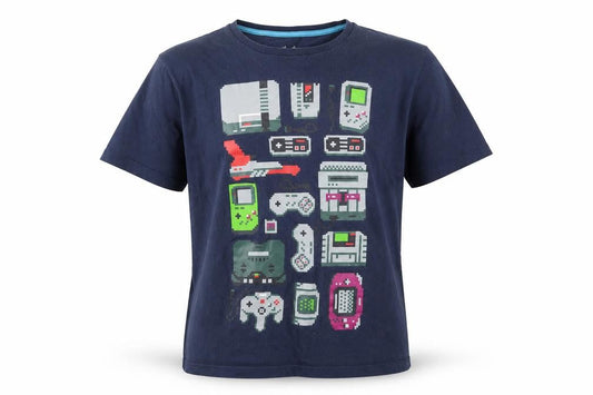 Threadless Men's Blue Geek T-Shirt M Graphic Print