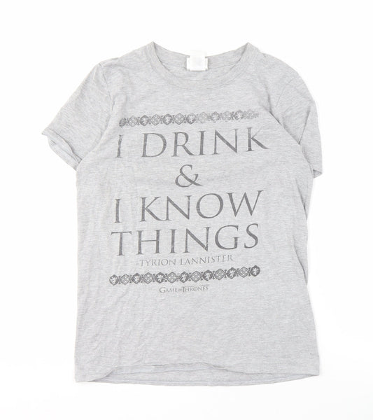 Gildan Men’s Grey Game of Thrones T-Shirt S