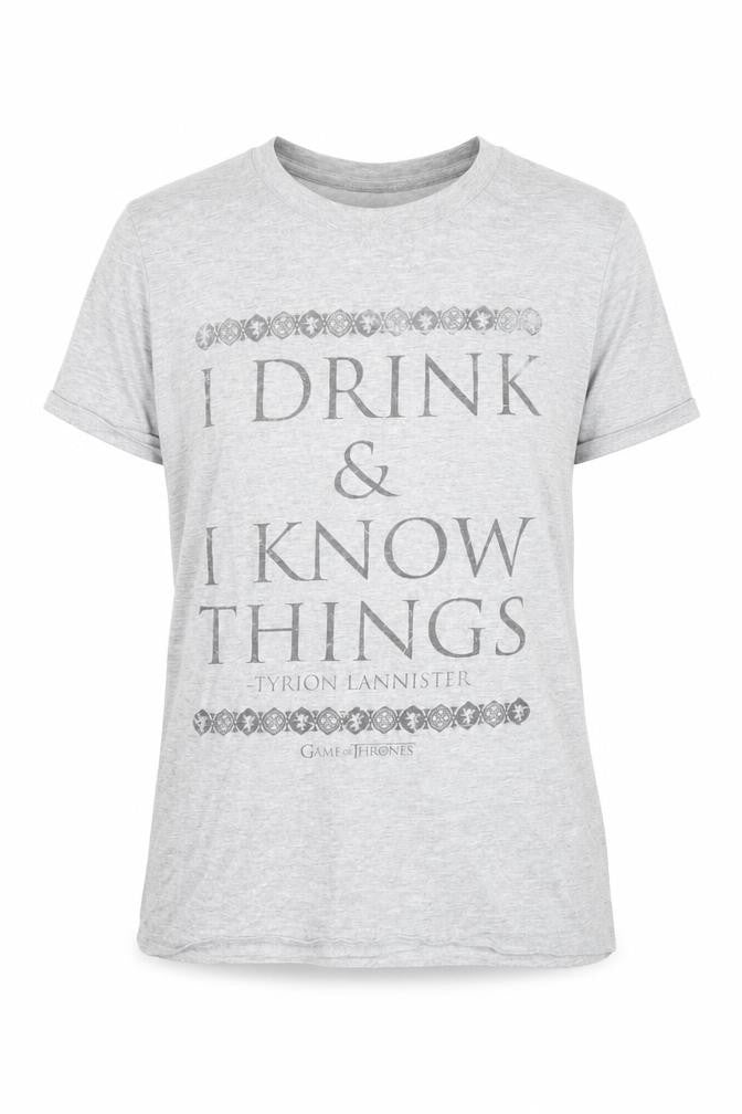 Gildan Men’s Grey Game of Thrones T-Shirt S