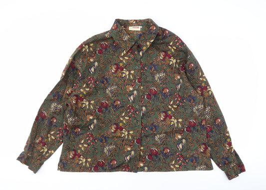 Pitlochry Women's Multicoloured Floral Button-Up Shirt