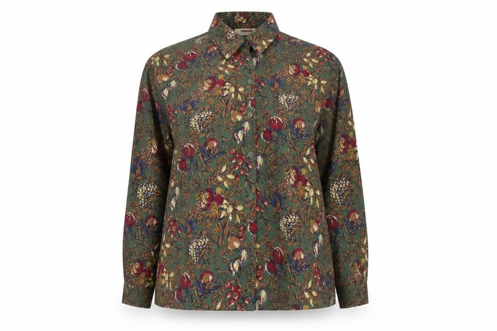 Pitlochry Women's Multicoloured Floral Button-Up Shirt