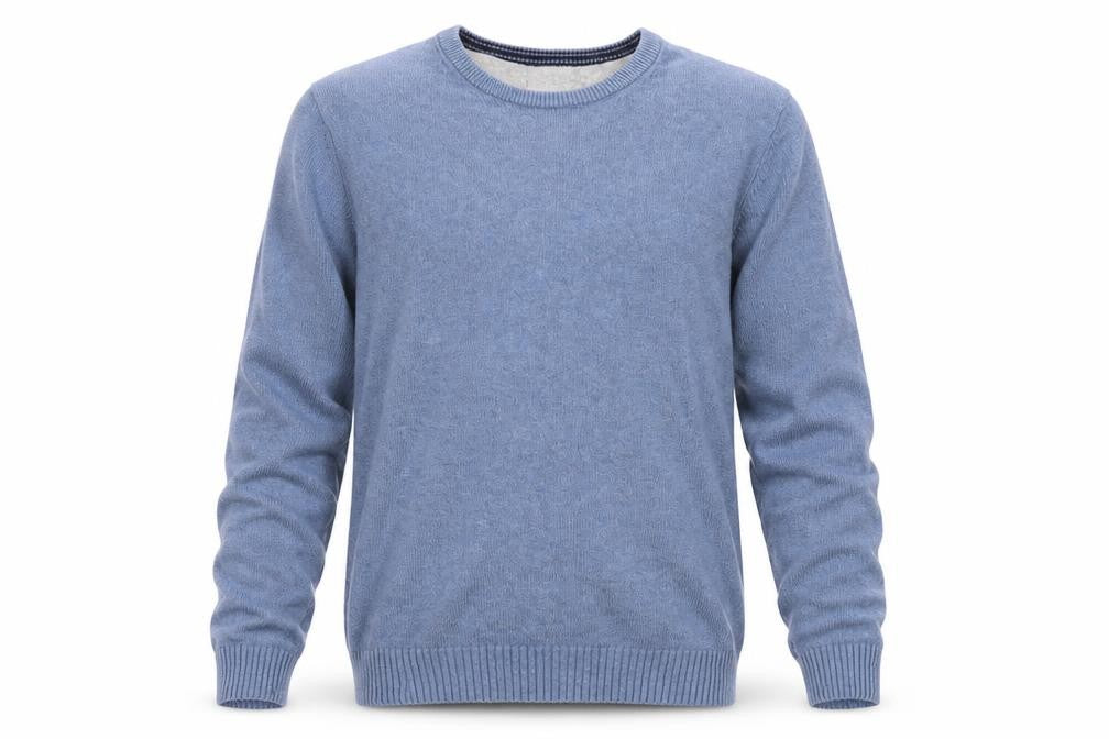 Maine New England Men’s Blue Cotton Medium Pullover Jumper