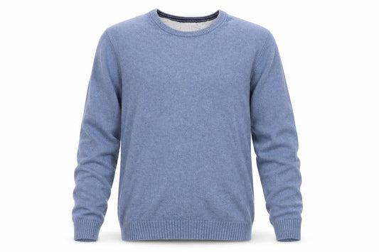 Front view of Maine New England Men’s Blue Cotton Medium jumper