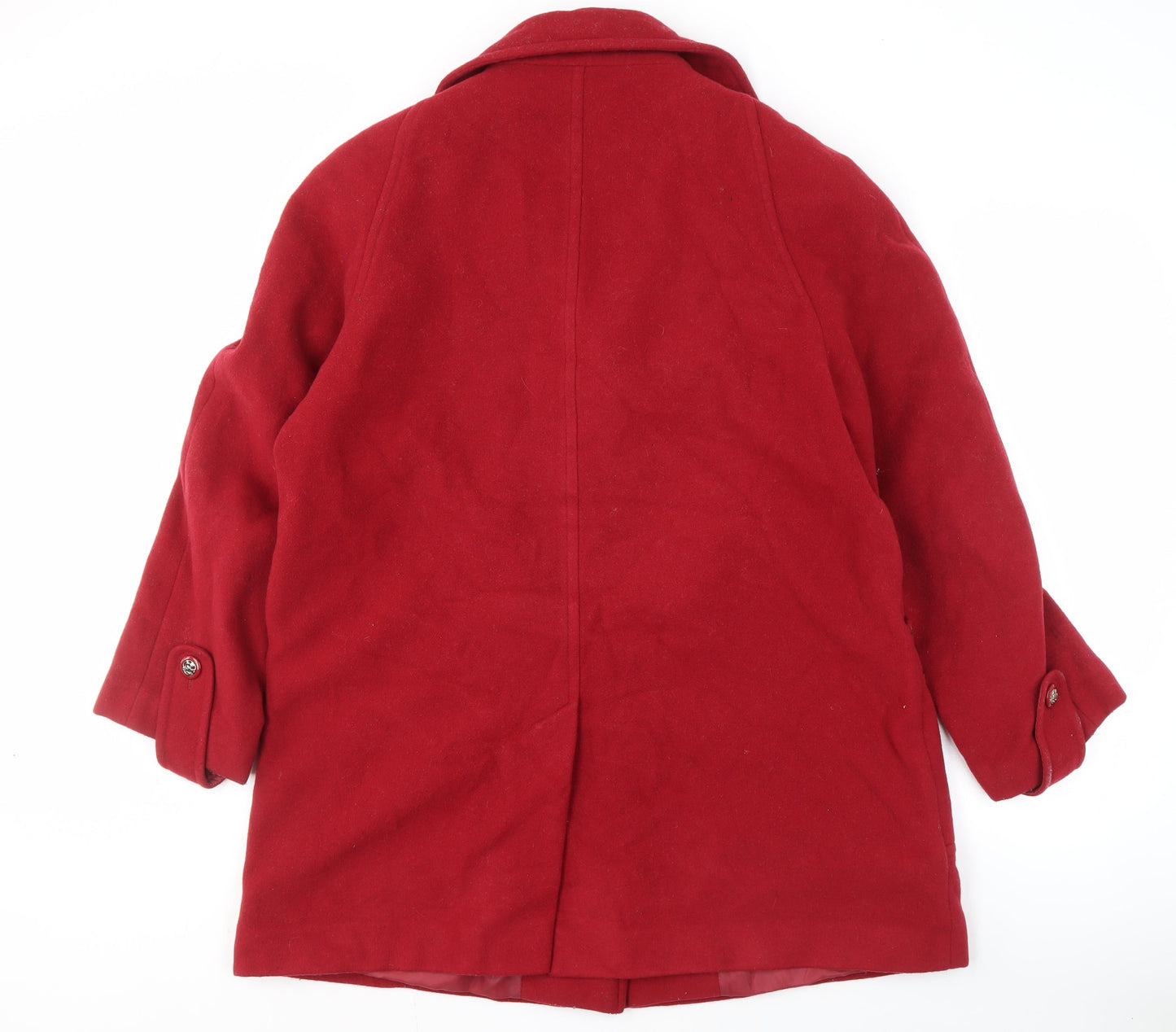 EWM Women's Red Wool Blend Coat Size 16
