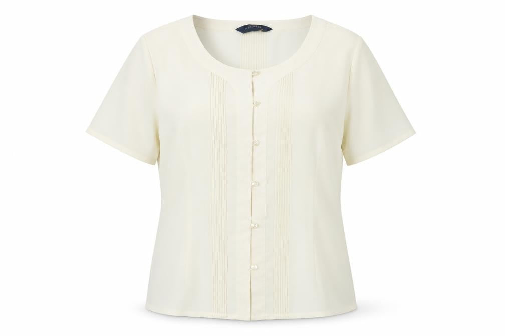 Debenhams Women's Ivory Blouse Size 16, Round Neck